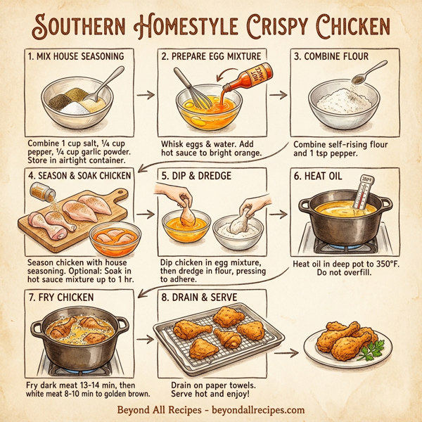 Southern Homestyle Crispy Chicken instructions