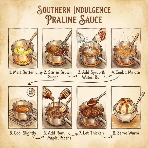 Southern Indulgence Praline Sauce instructions