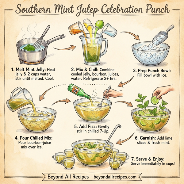 Southern Mint Julep Celebration Punch instructions