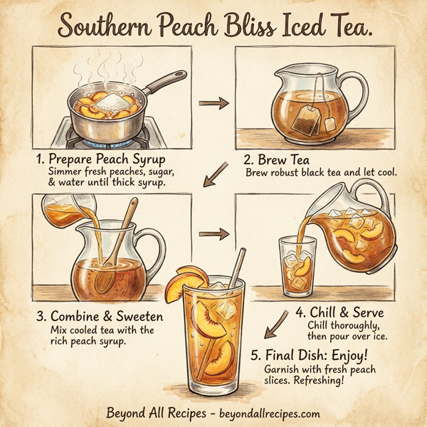 Southern Peach Bliss Iced Tea instructions