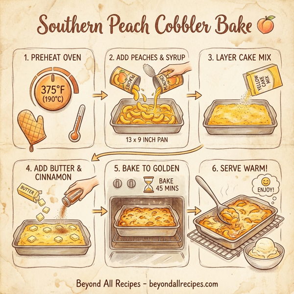 Southern Peach Cobbler Bake instructions
