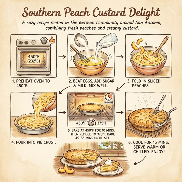 Southern Peach Custard Delight instructions