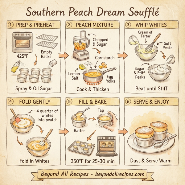 Southern Peach Dream Soufflé instructions