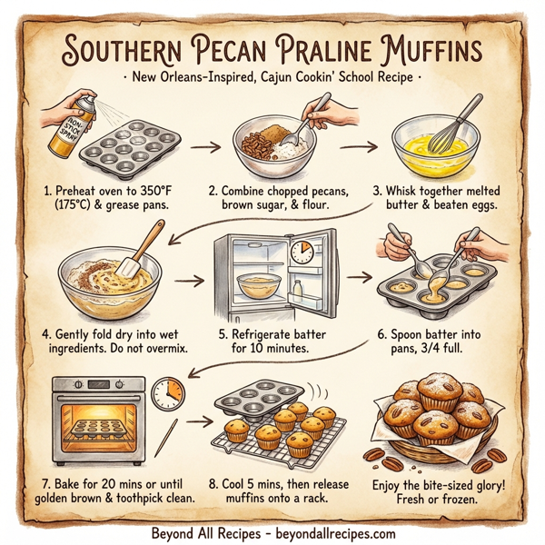 Southern Pecan Praline Muffins instructions