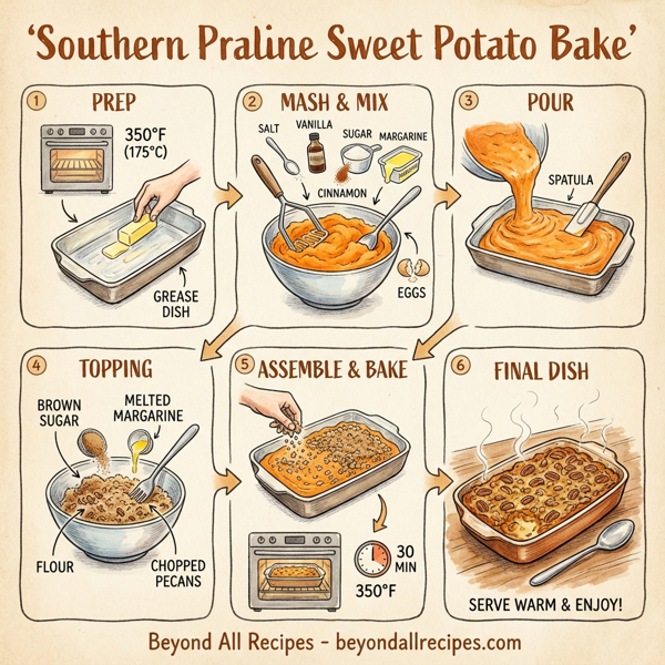 Southern Praline Sweet Potato Bake instructions