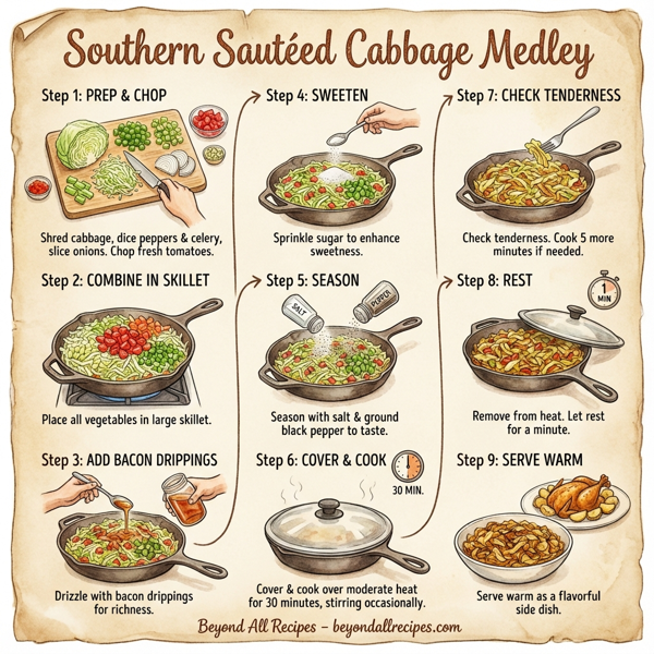Southern Sautéed Cabbage Medley instructions