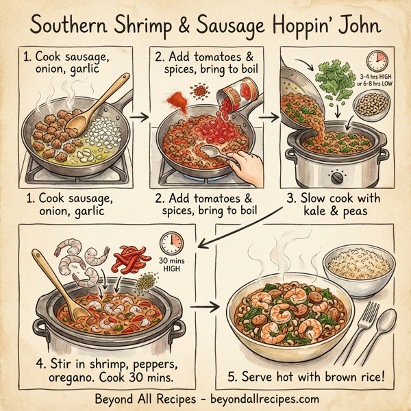 Southern Shrimp & Sausage Hoppin' John instructions