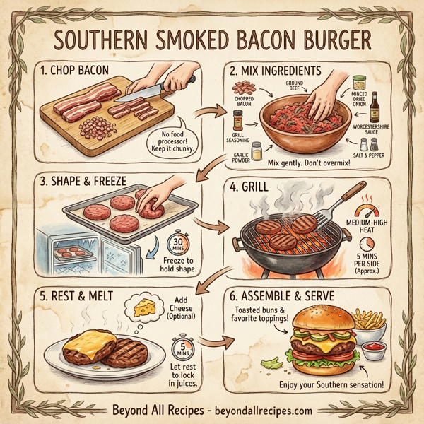 Southern Smoked Bacon Burger instructions