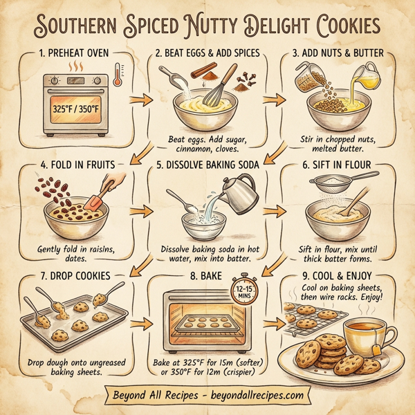 Southern Spiced Nutty Delight Cookies instructions