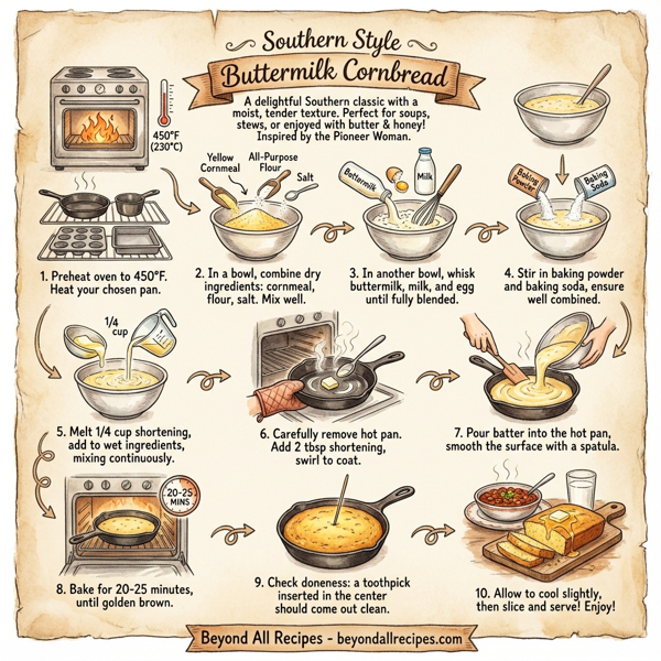 Southern Style Buttermilk Cornbread instructions