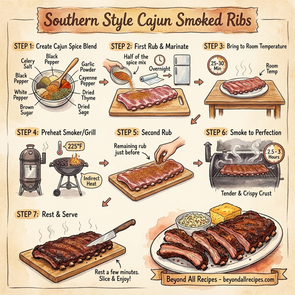 Southern Style Cajun Smoked Ribs instructions