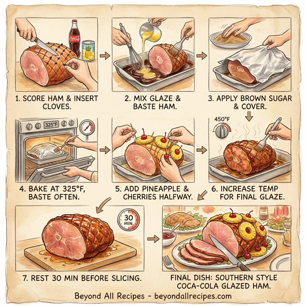 Southern Style Coca-Cola Glazed Ham instructions
