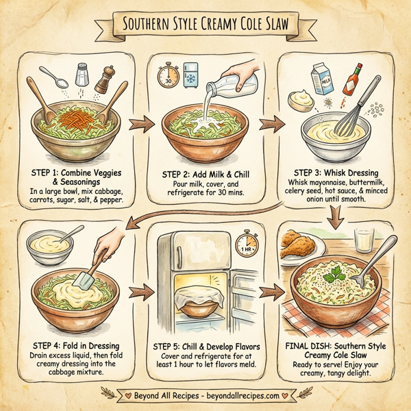 Southern Style Creamy Cole Slaw instructions