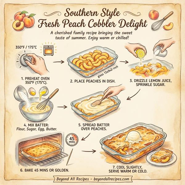 Southern Style Fresh Peach Cobbler Delight instructions