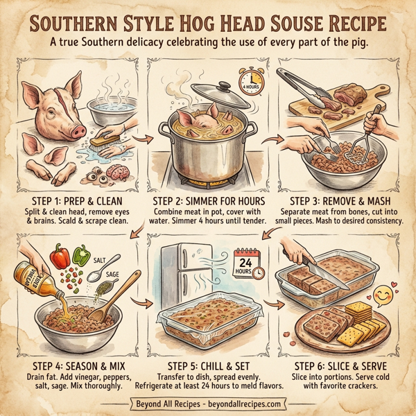 Southern Style Hog Head Souse instructions