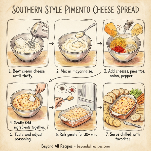 Southern Style Pimento Cheese Spread instructions