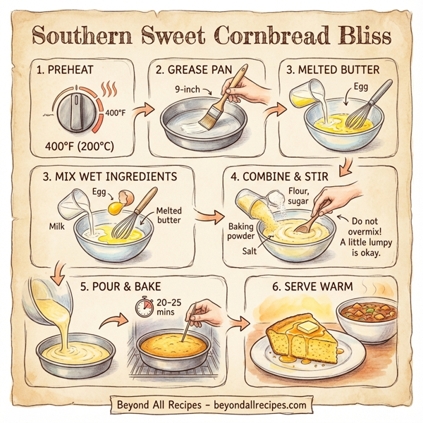 Southern Sweet Cornbread Bliss instructions