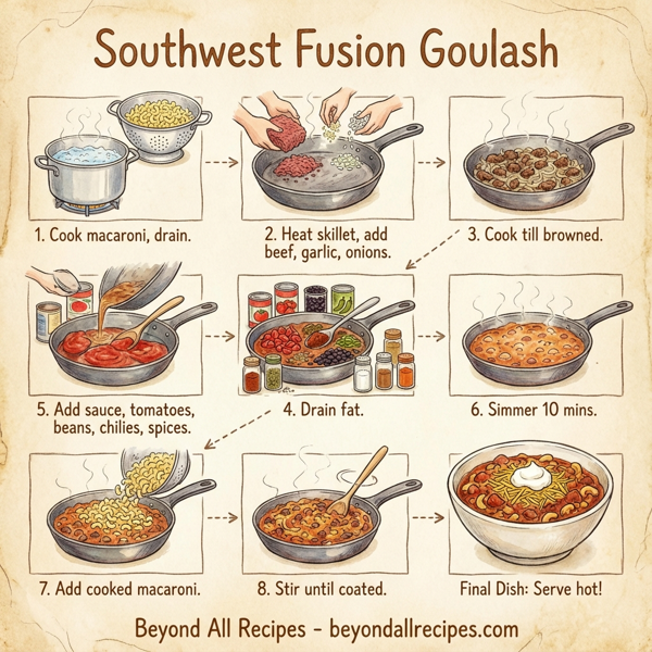 Southwest Fusion Goulash instructions