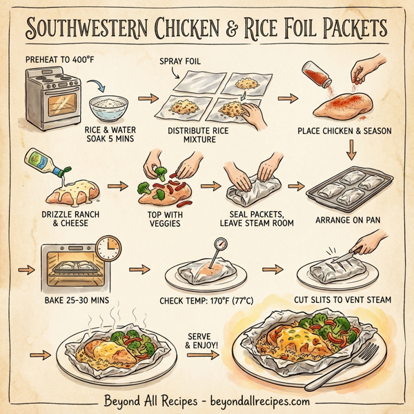 Southwestern Chicken & Rice Foil Packets instructions