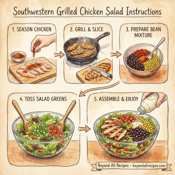 Southwestern Grilled Chicken Salad instructions