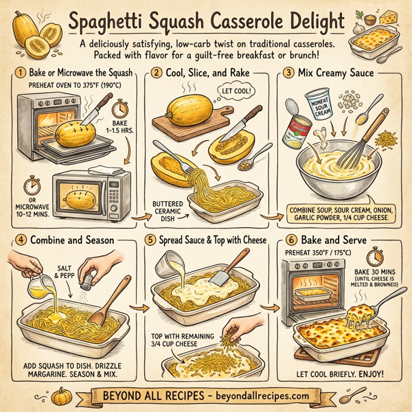 Spaghetti Squash Casserole Delight instructions