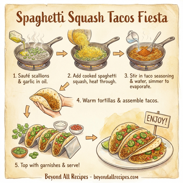 Spaghetti Squash Tacos Fiesta instructions