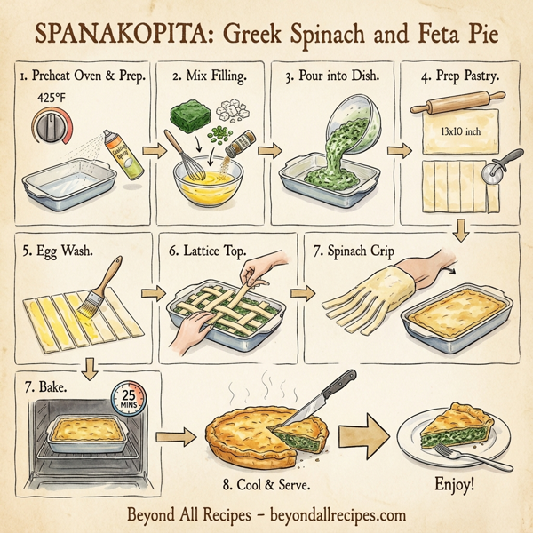 Spanakopita: Greek Spinach and Feta Pie instructions
