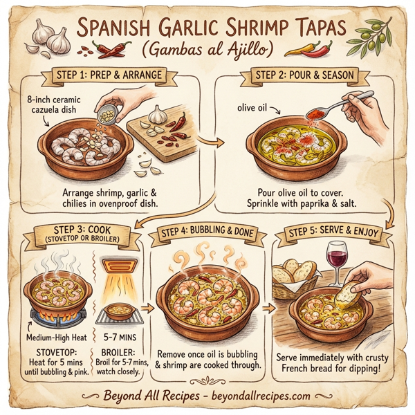 Spanish Garlic Shrimp Tapas instructions