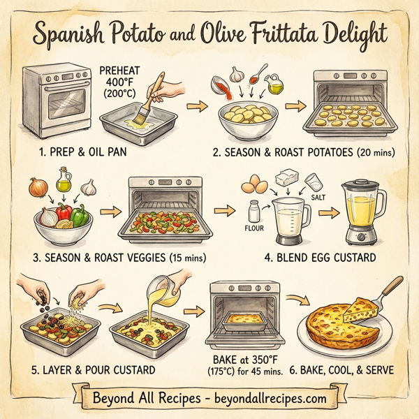 Spanish Potato and Olive Frittata Delight instructions