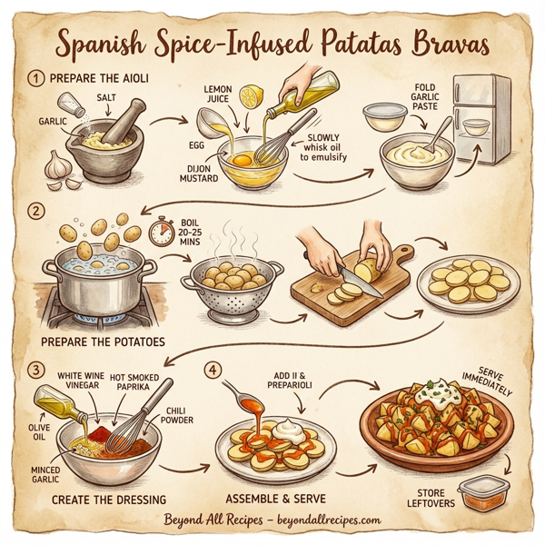 Spanish Spice-Infused Patatas Bravas instructions