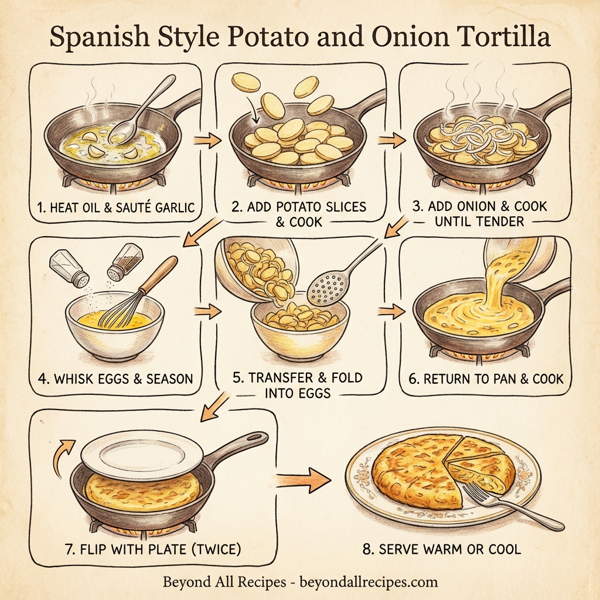 Spanish Style Potato and Onion Tortilla instructions