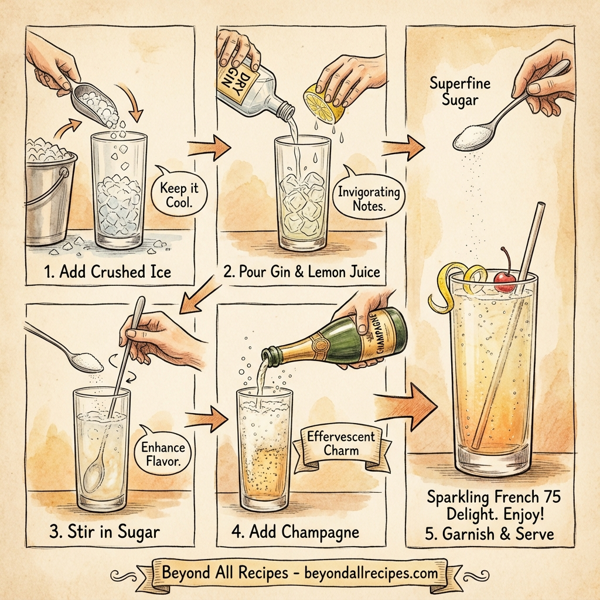 Sparkling French 75 Delight instructions
