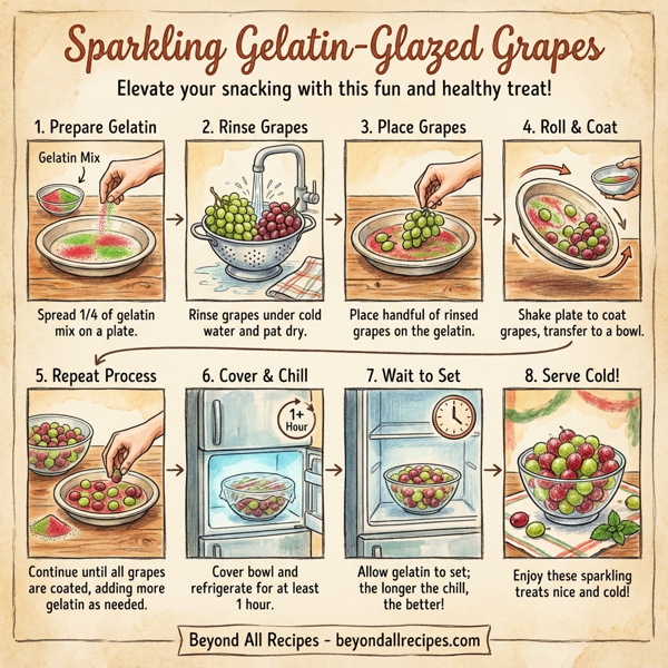 Sparkling Gelatin-Glazed Grapes instructions