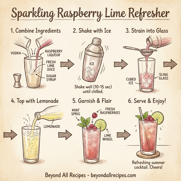 Sparkling Raspberry Lime Refresher instructions