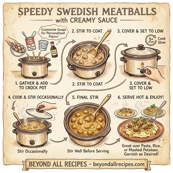 Speedy Swedish Meatballs with Creamy Sauce instructions
