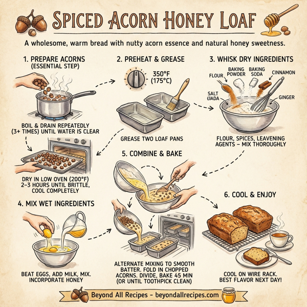Spiced Acorn Honey Loaf instructions