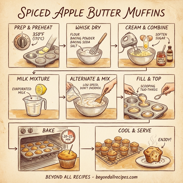 Spiced Apple Butter Muffins instructions