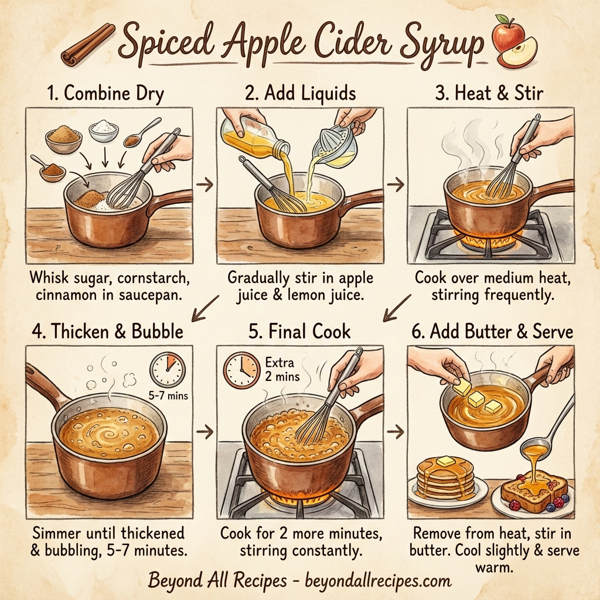Spiced Apple Cider Syrup instructions
