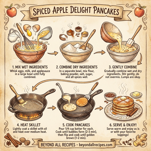 Spiced Apple Delight Pancakes instructions