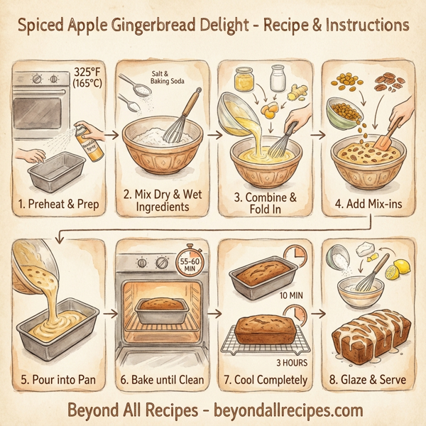 Spiced Apple Gingerbread Delight instructions