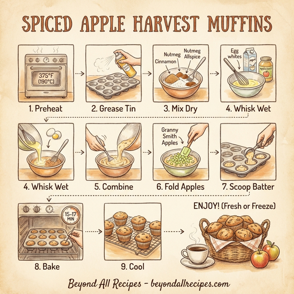 Spiced Apple Harvest Muffins instructions