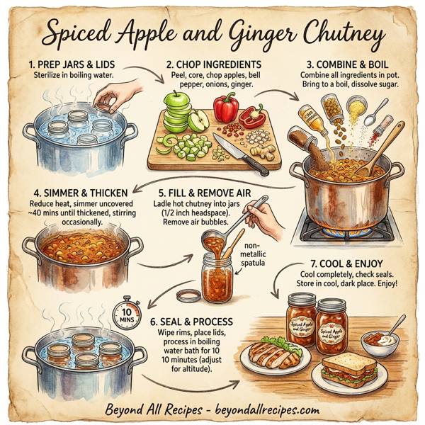 Spiced Apple and Ginger Chutney instructions