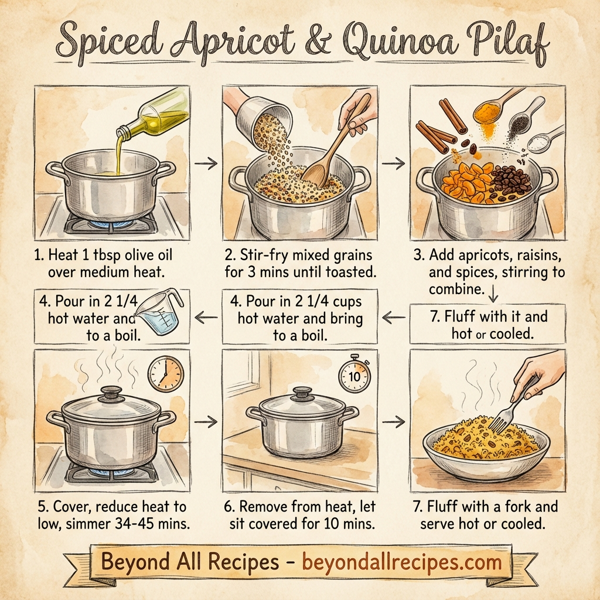 Spiced Apricot & Quinoa Pilaf instructions