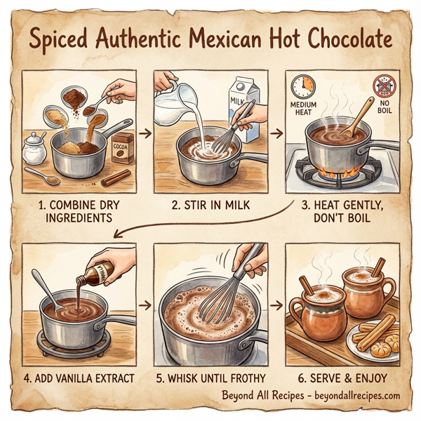Spiced Authentic Mexican Hot Chocolate instructions