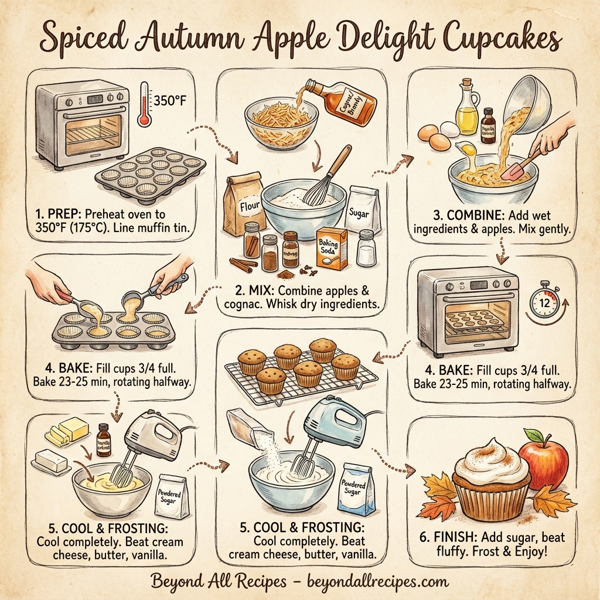 Spiced Autumn Apple Delight Cupcakes instructions