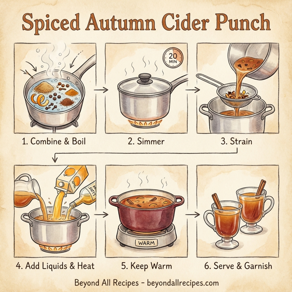 Spiced Autumn Cider Punch instructions