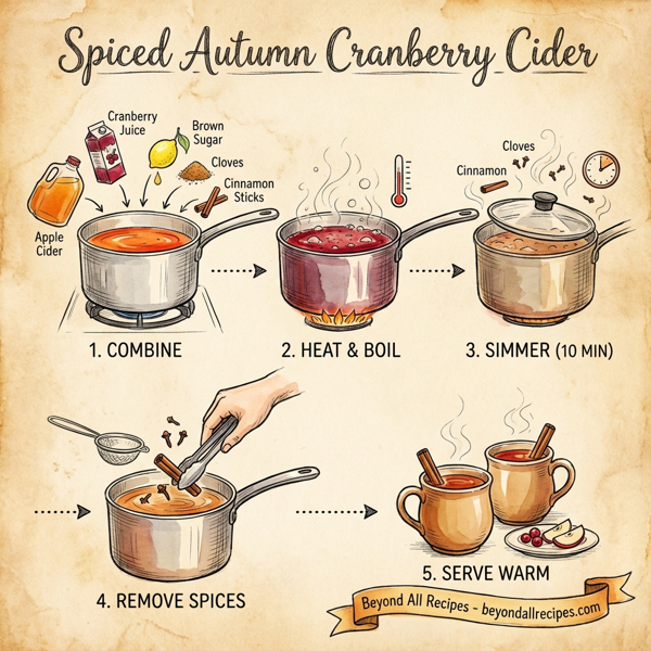 Spiced Autumn Cranberry Cider instructions