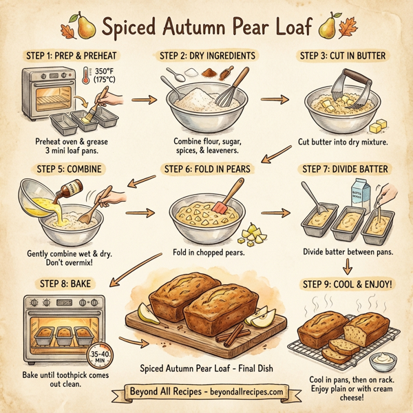 Spiced Autumn Pear Loaf instructions