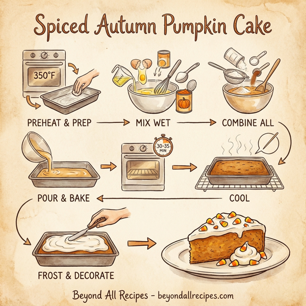 Spiced Autumn Pumpkin Cake instructions