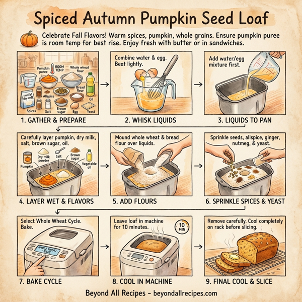 Spiced Autumn Pumpkin Seed Loaf instructions